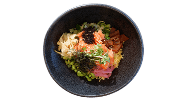 Salmon Don poke bowl at Poke Toki Grand Rapids